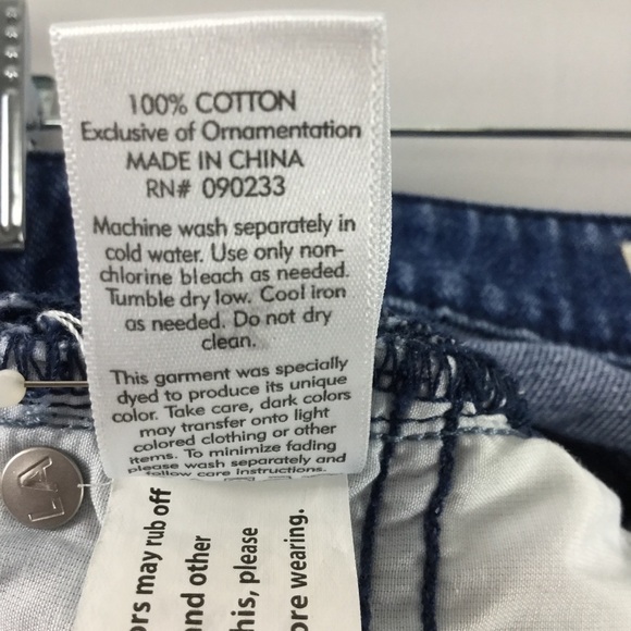 PACSUN Denim Jean Mini Skirt With Patches Size 27 - Picture 9 of 9